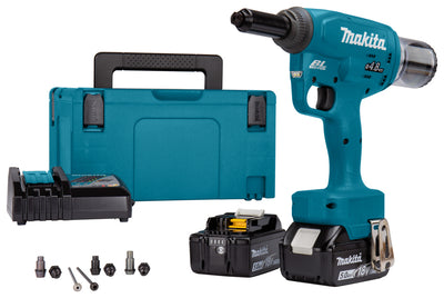 Makita drv150rtj | accu blindklinknageltang |18v | 5.0ah | li-ion | mbox