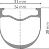 Dt swiss grc 1100 dicut® 30 28 disc vorderrad