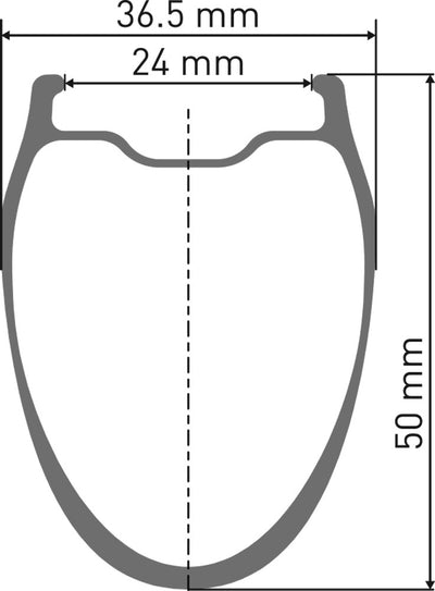 Dt swiss grc 1400 dicut® 50 28 disc front wheel