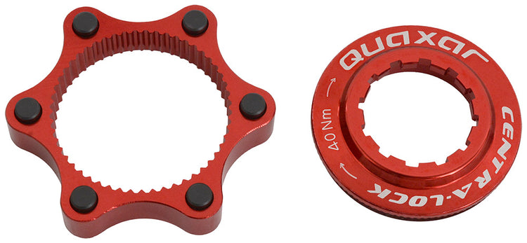 Quaxar cnc centerlock adapter | rot
