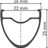 Dt swiss er 1400 dicut® 28 25mm front wheel