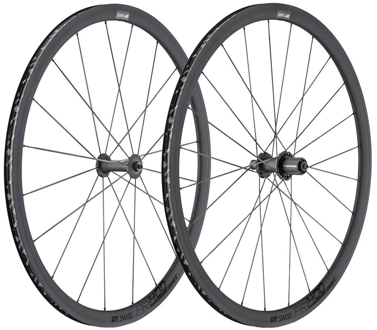 Dt swiss pr 1400 dicut oxic clincher 32mm wheelset