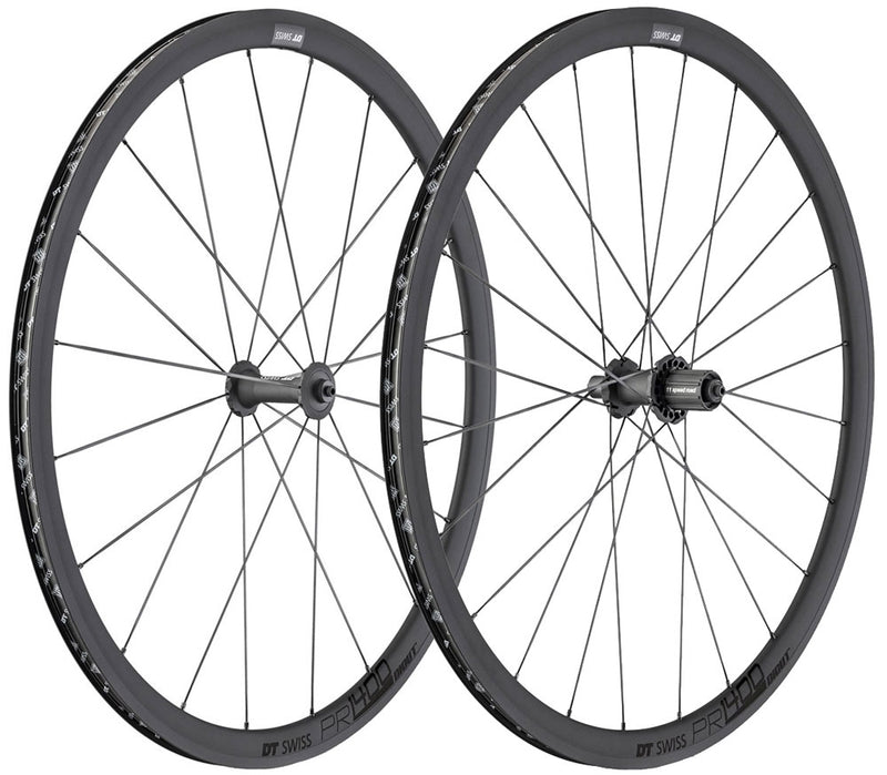 Dt swiss pr 1400 dicut oxic clincher 32mm wheelset
