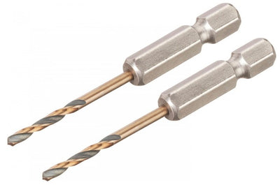 Imp dewalt accessoires dt20601-qz | metaalboor | 2.5 mm | act black gold | hex | 2 stuks - dt20601-qz