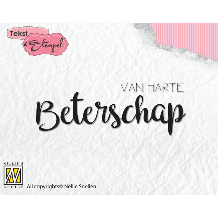 Nellie's choice • clear stempel nederlands van harte beterschap