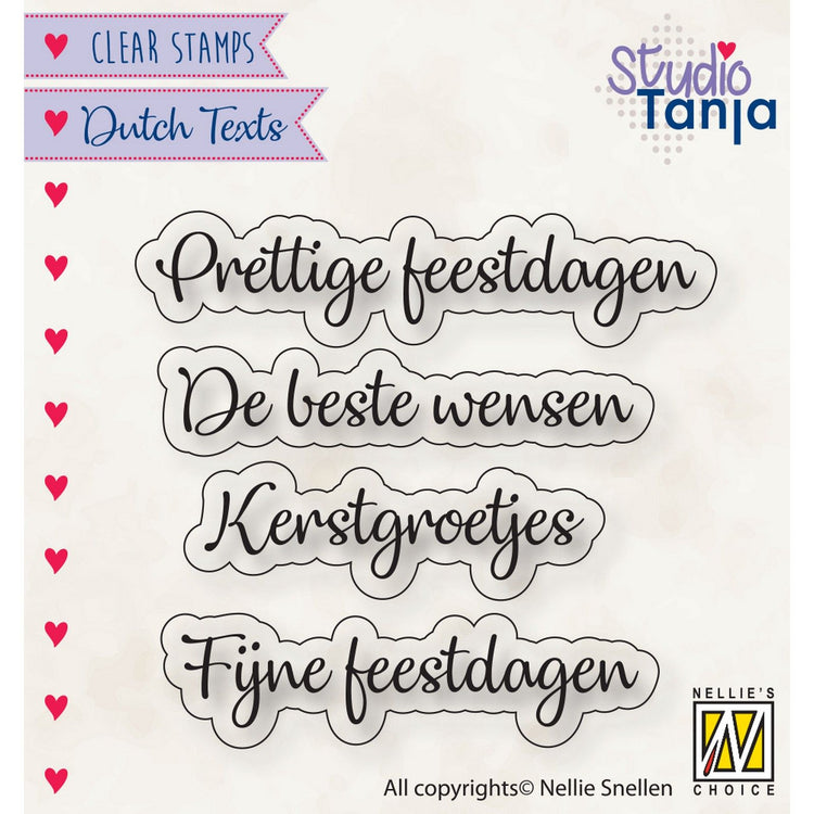 Nellie's choice • clear stempel nederlands prettig feestdagen etc
