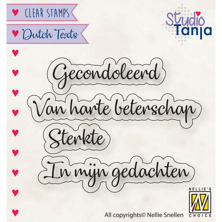 Nellie's choice • clear stempel nederlands gecondoleerd etc