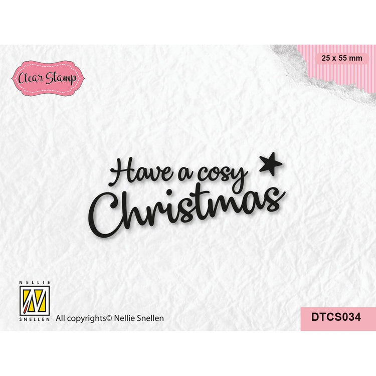 Nellie's choice • tekst clear stempel cosy christmas