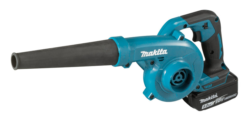 Makita dub185rt | 18 v accu blazer 5,0 ah accu (1 st), snellader, in doos