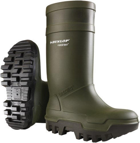 Dunlop c662933 thermo + purofort s5 full safety groen - maat 47 (uk12) - 15.032.047.12