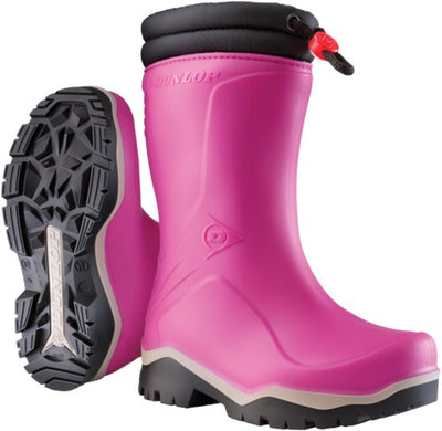 Dunlop k374061 blizzard kinderlaars gevoerd pvc roze grijs zwart - maat 31 - 00.032.005.31