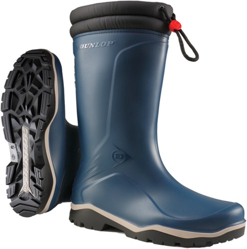 Dunlop k454061 blizzard gevoerde winterlaars pvc blauw - maat 37 - 15.032.075.37