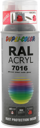 Motip 1000560 - 363511 ral 7016 antraciet grs 400 ml | 2 stuks