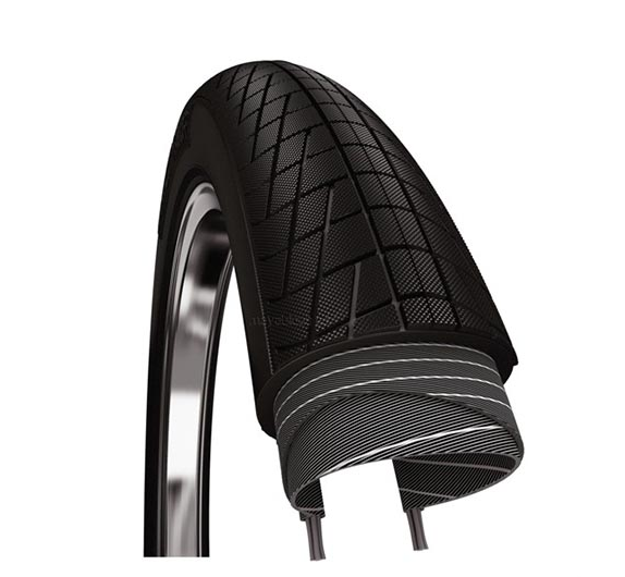 Urbanproof buitenband voor fatbikes urban proof fat tyre razor normal 20 x 4.00 100-406 mm - zwart
