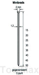 Dutack 1.2mm minibrads | 30mm | 5000 stuks - 5134031