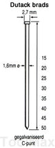 Dutack 1.6mm brads | 15mm | 2000 stuks - 5138029