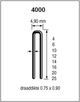 Dutack niet serie 4000 cnk 4mm doos 5 duizend - 5024011