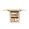 Dutch barbecuetafel teak 129,5x59,5x80cm
