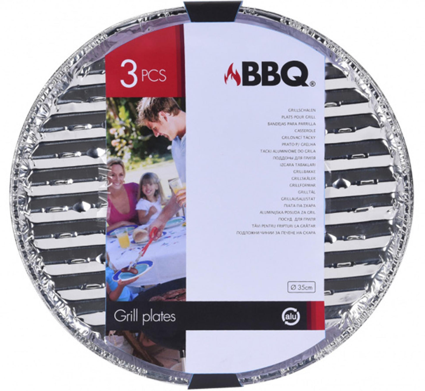 Bbq grillschalen set van 3st ø35cm