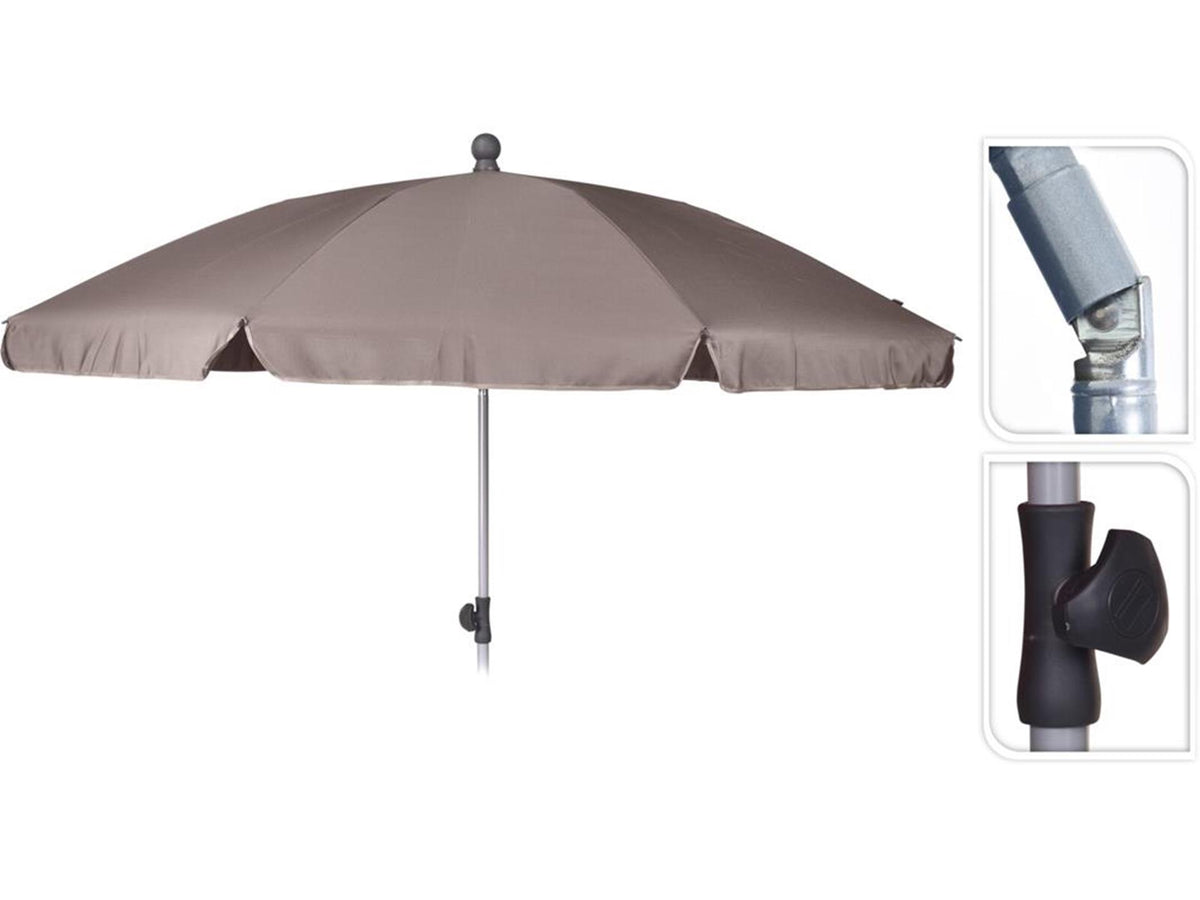 Pro garden parasol ø200cm taupe