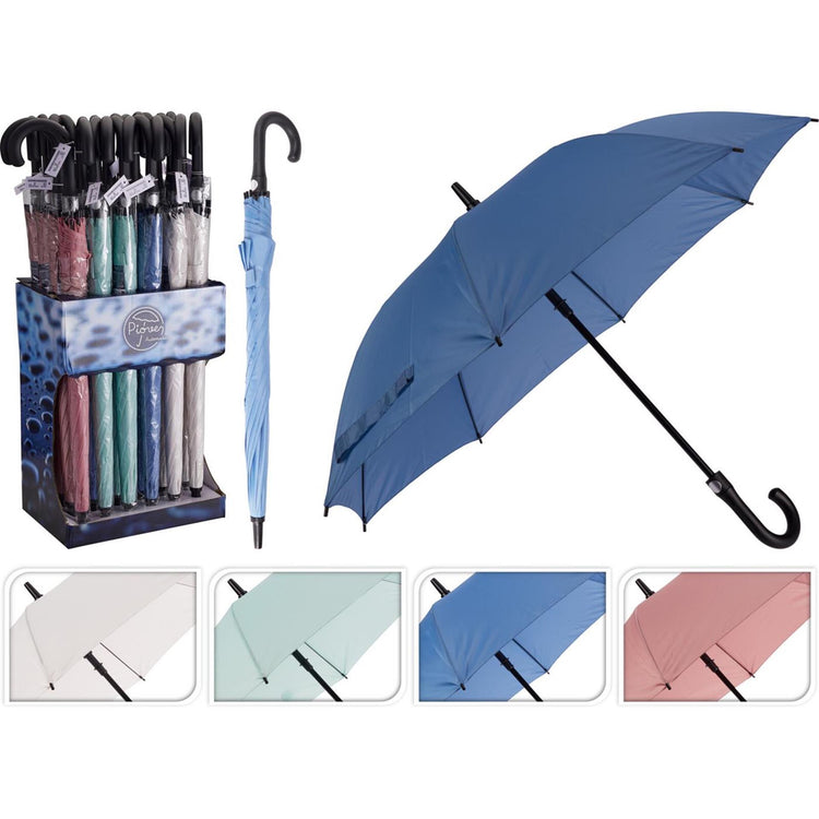 Stokparaplu polyester 4 assorti