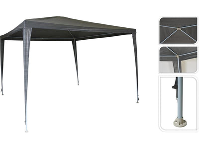 Pro garden partytent 300x300cm grijs