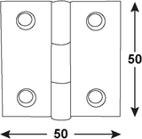 Connex scharnier 50x50 a2 - dy2006765 - afbeelding 2