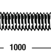 Connex draadstang m5 1m rvs - dy250692