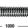 Connex draadstang m6 1m vz - dy250702
