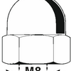 Connex dopmoer m8 5st rvs-a4 - dy4920008