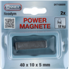 Connex magneet neodym sq.40x10x5 2st 18kg - dy7100009
