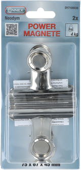 Connex magneet neodym clip 4kg 2st - dy7100038 - afbeelding 2