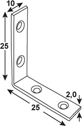 Connex 10st gebog. winkelhaak 25x25x10 bvz - dyb2005651 - afbeelding 2