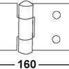 Connex kistscharnier 160x35 bvz - dyb2006421