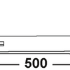 Connex luikscharnier 16x500 bvz - dyb2900111