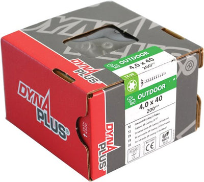 Dynaplus unischroef spaanplaatschroef ar-coating platkop deeldraad torx tx25 4.5x80 42 | 200 stuks - 0281.08.34401