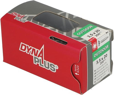Dynaplus unischroef spaanplaatschroef ar-coating platkop voldraad torx tx15 3.5x20 | 200 stuks - 0281.08.17001