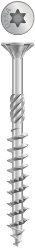 Dynaplus unischroef spaanplaatschroef verzinkt platkop deeldraad torx tx20 4.0x50 30 | 200 stuks - 0281.01.25902