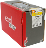 Dynaplus unischroef spaanplaatschroef verzinkt platkop deeldraad torx tx25 5.0x90 45 | 200 stuks - 0281.01.42501 - afbeelding 1