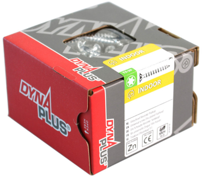 Dynaplus unischroef spaanplaatschroef vz (verzinkt) pk (platkop) torx tx15 3.5x30 | 200 stuks - 0281.01.17201