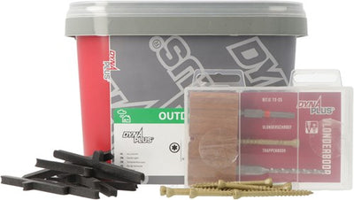 Dynaplus vlonderkit vlonderschroef | 300 stuks+t-stuk | 150 stuks+boor | 1 stuk+bit | 1 stuk - 0289.13.90001