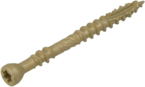 Dynaplus vlonderschroef xtreme ar-bronze platkop-60° deeldraad +snijpunt torx tx25 5.0x50 25 | 200 stuks - 0283.08.41901