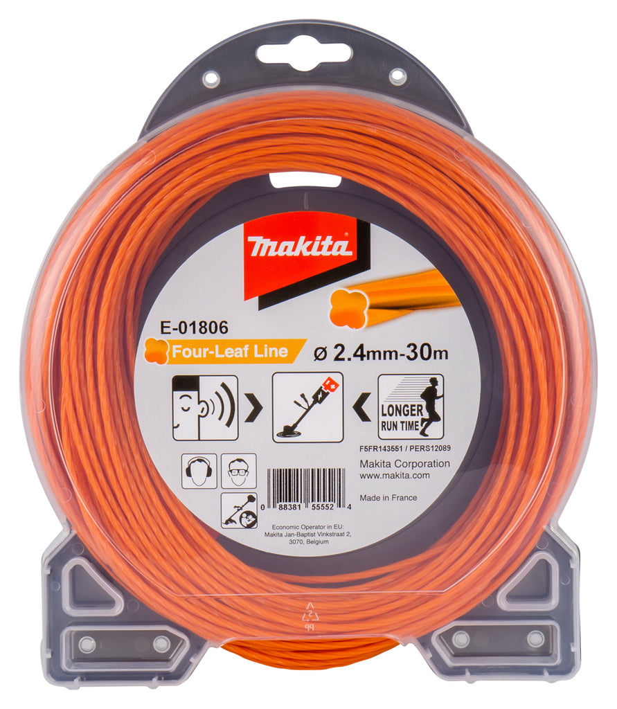 Makita accessoires e-01806 | maaidraad | 2,4x30mtr | oranje - e-01806