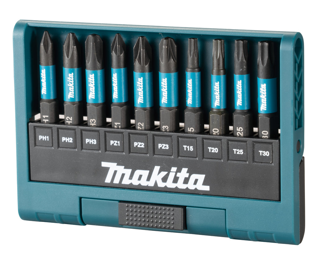 Makita accessoires e-12011 slagschroefbitset | 10-delig | x impact black - e-12011