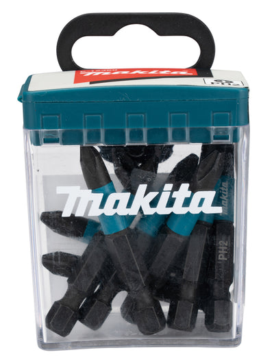Makita accessoires e-12407 slagschroefbit | ph2x50mm | x impact black | 10 stuks - e-12407