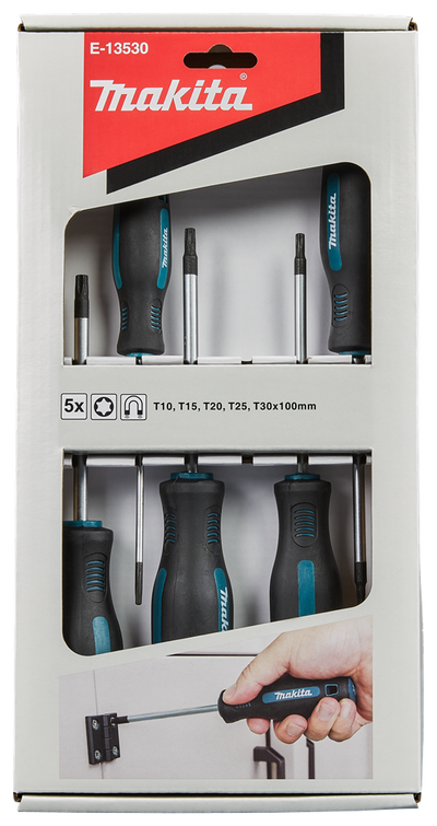 Makita accessoires schroevendraaierset 5-delig torx - e-13530 - e-13530