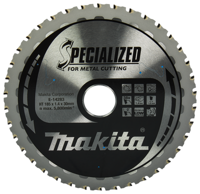 Makita accessoires cirkelzaagblad staal | specialized 185x30x1,4 38t 0g - e-14283 e-14283