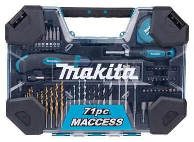 Makita accessoires boor- schroefbitset 71-delig - e-22589
