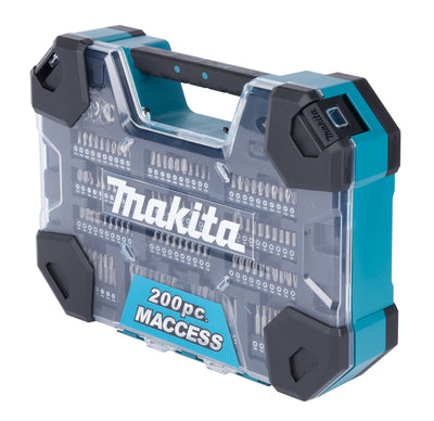 Makita accessoires boor- schroefbitset 200-delig - e-22610