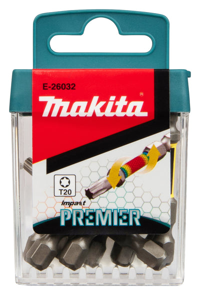 Makita accessoires slagschroefbits t20x50mm | impact premier | 10 stuks - e-26032